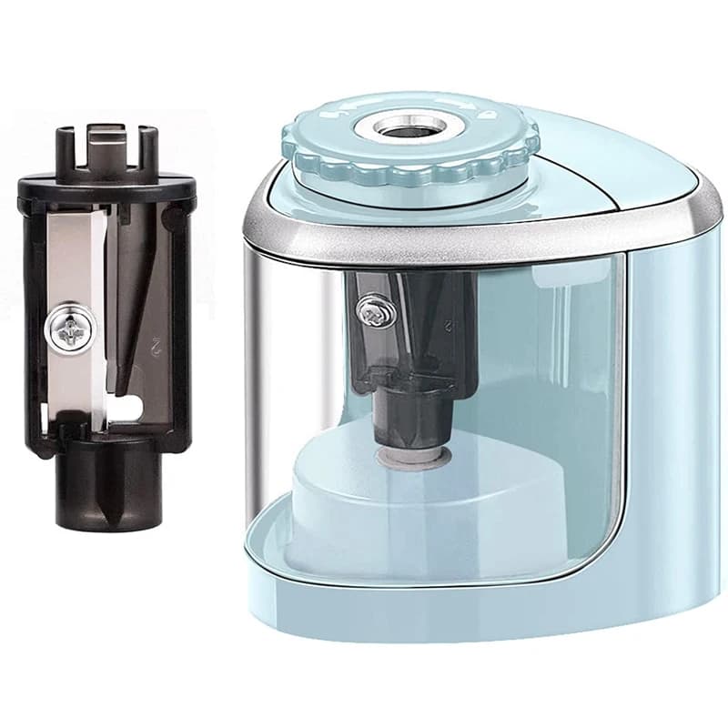 Tenwin Portable Electric/Manual 2 in 1 Pencil Sharpener Automatic Pencil Sharpener Kids Adults Auto Pencil Sharpener Stationery