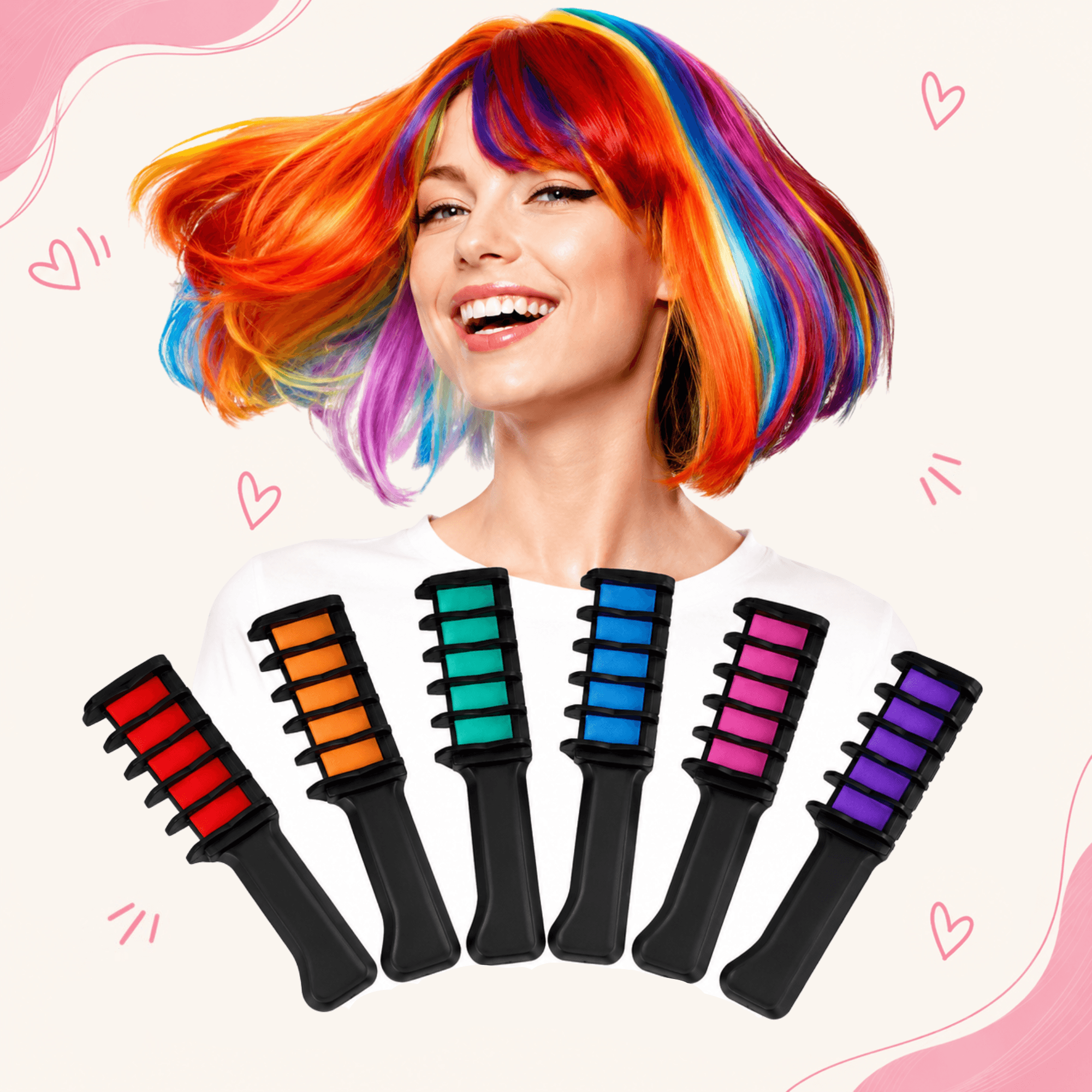 ColorPop - Zestaw 6 kredek do malowania włosów